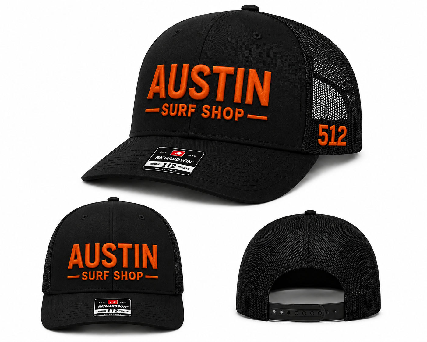 Austin Surf Shop - Richardson 112 ( Orange / Black )